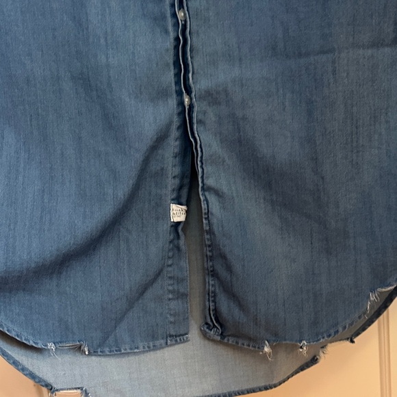 Frank & Eileen Rory Maxi Shirt Dress vintage indigo sz M / Nice fading - Picture 10 of 11